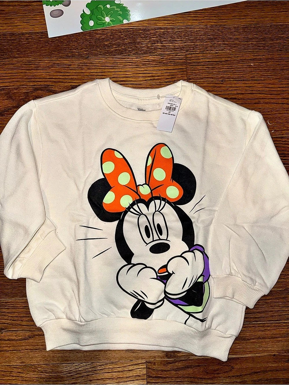 Toddler Minnie Mouse Halloween Sweatshirt. NWT.
